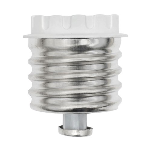 Патрон-переходник ASD Е40/Е27 короткий  белый картинка 